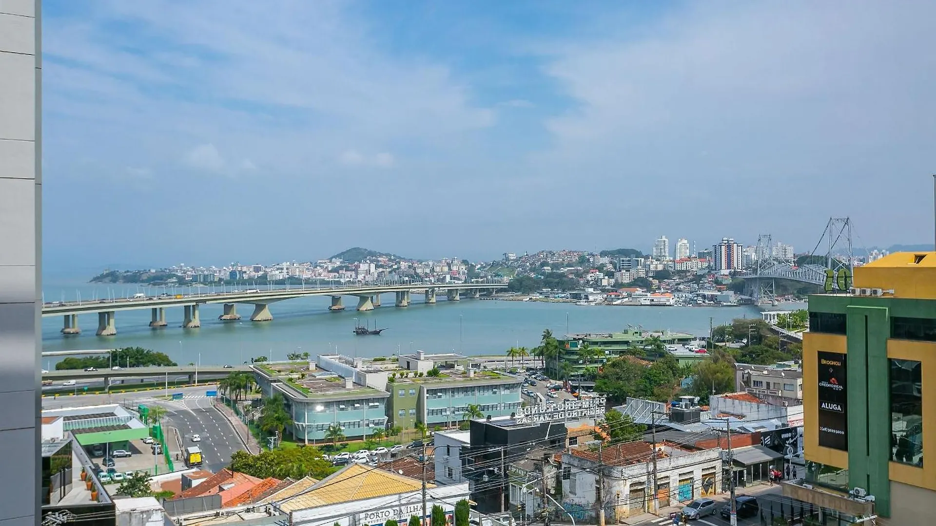 Florianópolis Wi-Fi 500Mb | Vista Mar E Pontes #Ca51 아파트 0*,  브라질