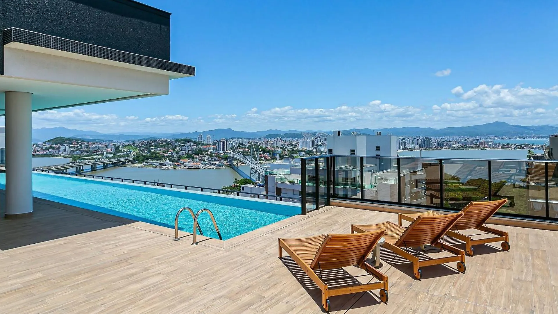 Apartament Wi-Fi 500Mb | Vista Mar E Pontes #Ca51 Florianópolis Brazylia